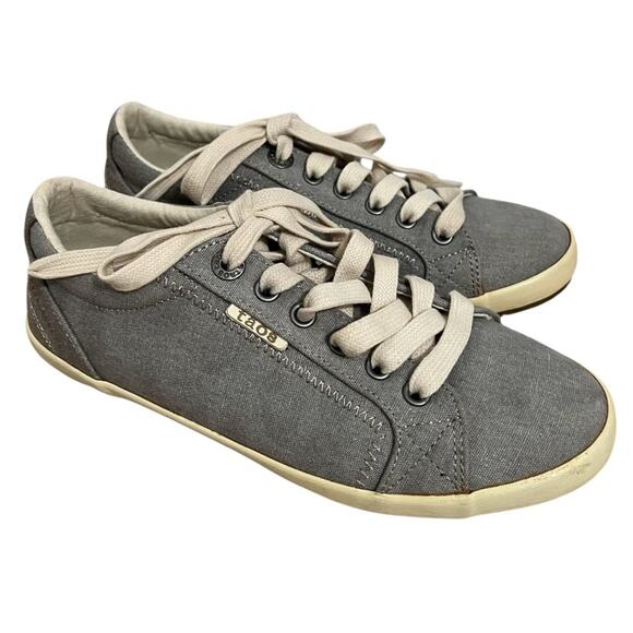 Taos Grey Canvas Woman’s Size 6 - Picture 3 of 6